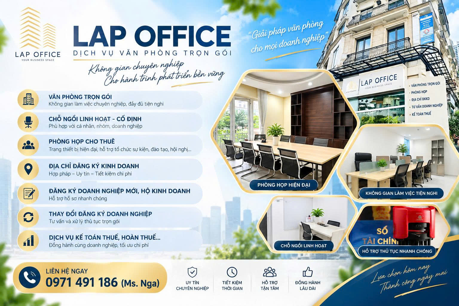 LAP-OFFICE – GIẢI PHÁP VĂN PHÒNG TRỌN GÓI CHO DOANH NGHIỆP & CÁ NHÂN KINH DOANH